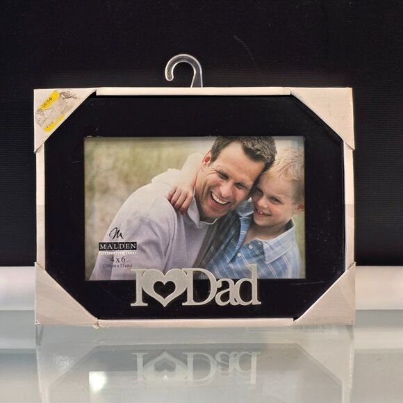 I Love Dad Malden International 4x6" Fathers Day Photo Picture Frame - Picture 1 of 5